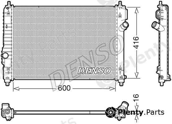 Denso DRM15015 — Radiator, engine cooling