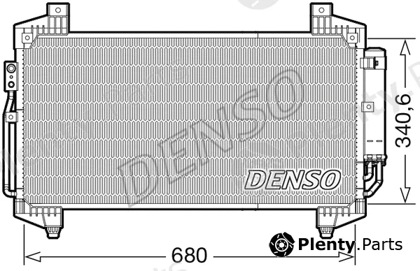 Denso DCN45014 — Condenser, air conditioning