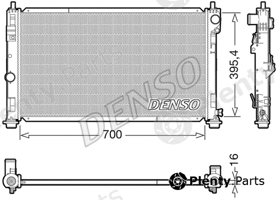 Denso DRM06039 — Radiator, engine cooling