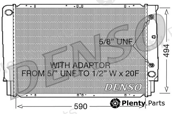 Denso DRM33054 — Radiator, engine cooling