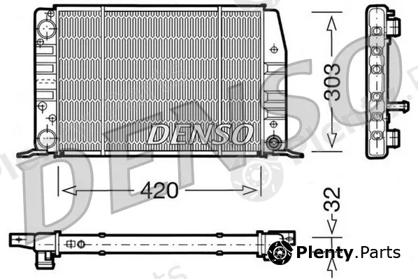 Denso DRM02012 — Radiator, engine cooling