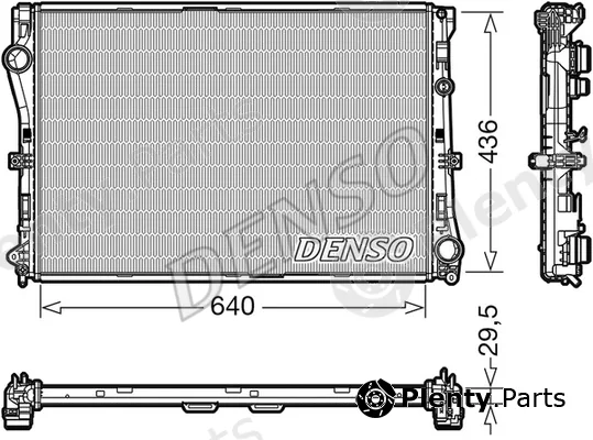Denso DRM17104 — Radiator, engine cooling