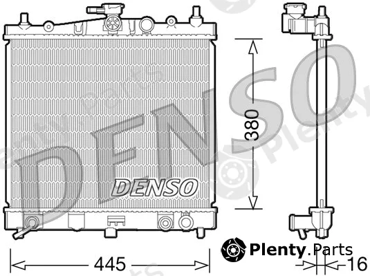 Denso DRM46036 — Radiator, engine cooling