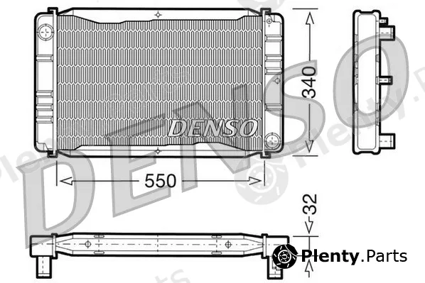 Denso DRM33011 — Radiator, engine cooling