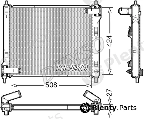 Denso DRM46043 — Radiator, engine cooling