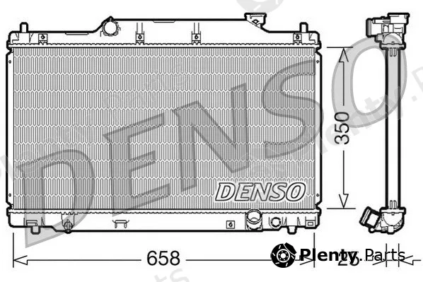 Denso DRM40007 — Radiator, engine cooling