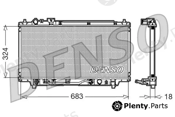 Denso DRM44001 — Radiator, engine cooling