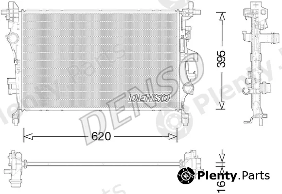 Denso DRM09044 — Radiator, engine cooling
