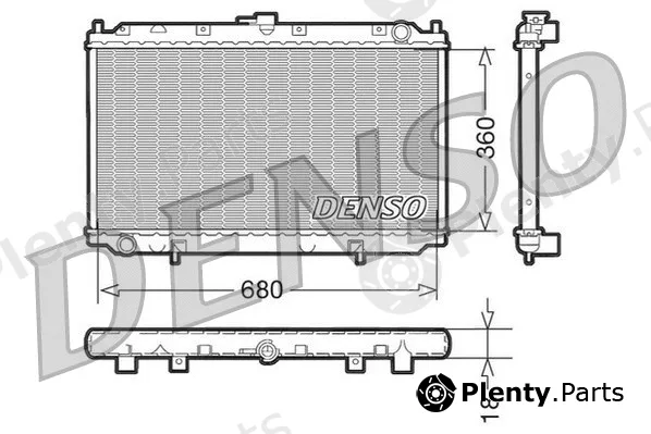 Denso DRM46011 — Radiator, engine cooling