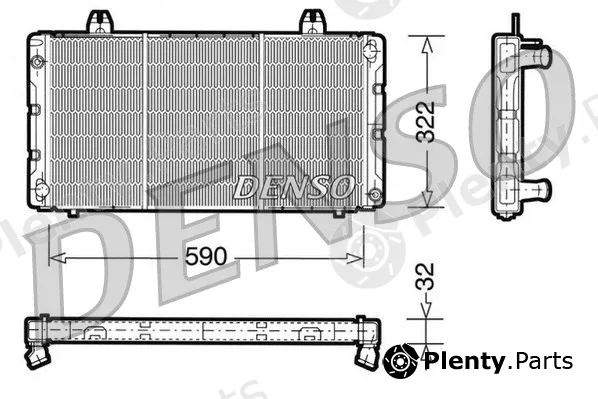 Denso DRM25002 — Radiator, engine cooling