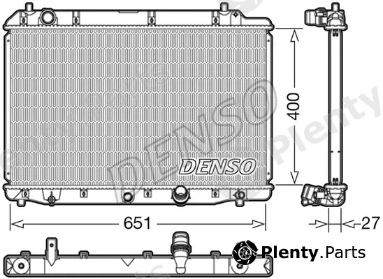 Denso DRM40036 — Radiator, engine cooling
