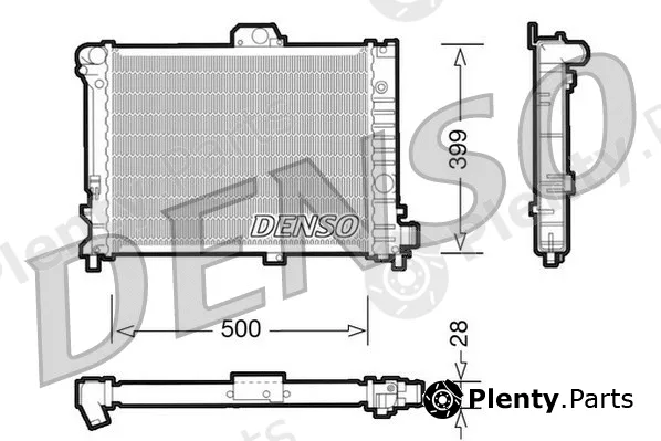 Denso DRM25005 — Radiator, engine cooling