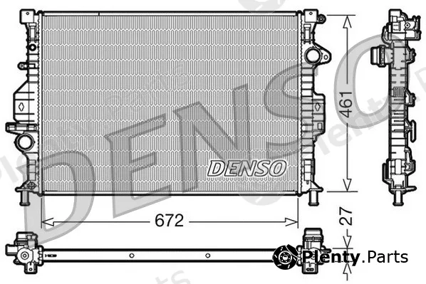 Denso DRM10069 — Radiator, engine cooling