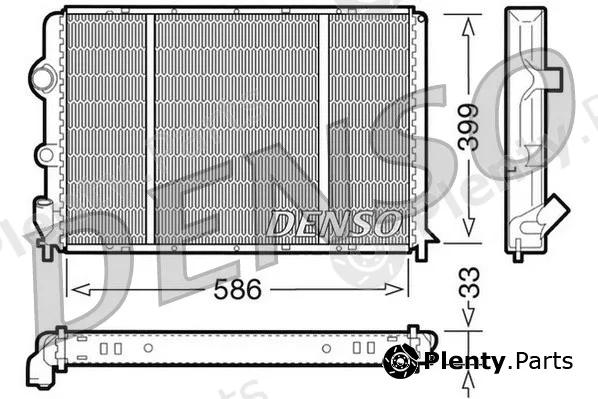 Denso DRM23050 — Radiator, engine cooling