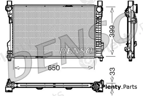 Denso DRM17082 — Radiator, engine cooling