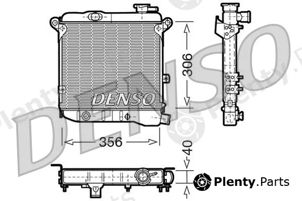 Denso DRM09002 — Radiator, engine cooling