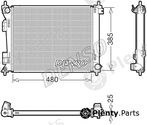 Denso DRM43010 — Radiator, engine cooling