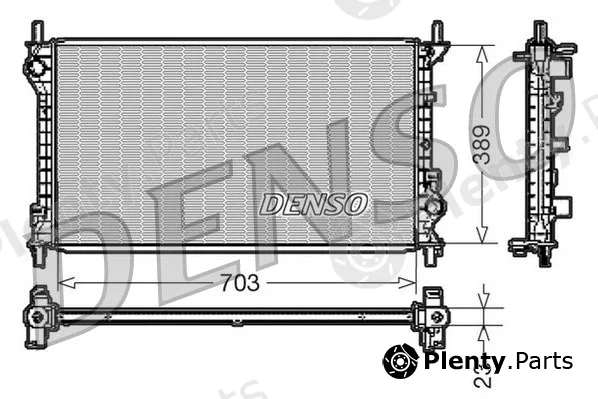 Denso DRM10108 — Radiator, engine cooling