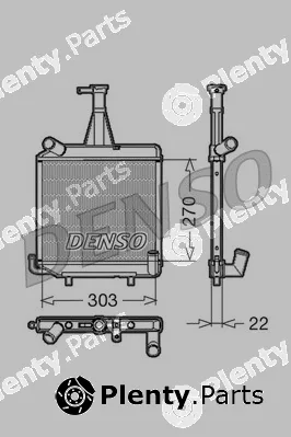 Denso DRM99000 — Radiator, engine cooling