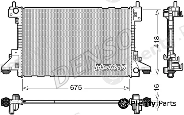 Denso DRM20006 — Radiator, engine cooling