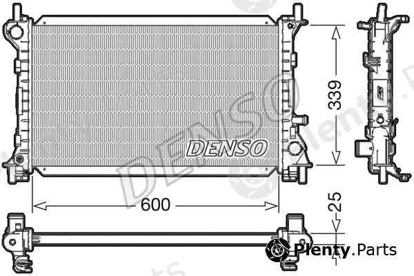 Denso DRM10003 — Radiator, engine cooling