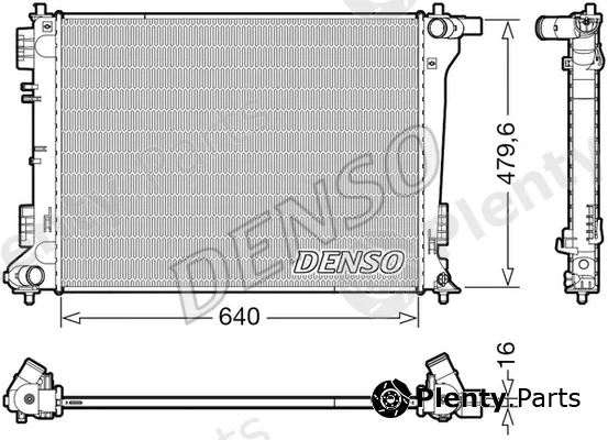 Denso DRM41019 — Radiator, engine cooling