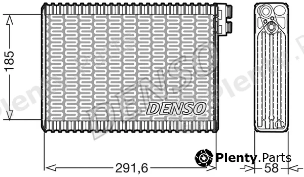 Denso DEV09013 — Evaporator, air conditioning
