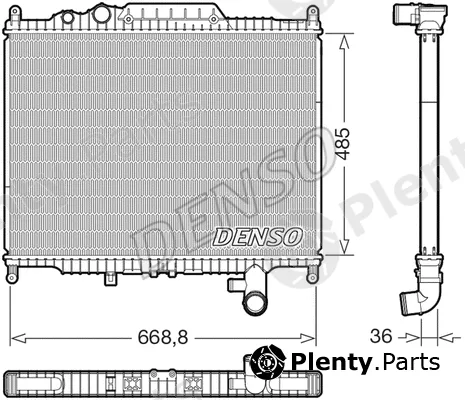 Denso DRM14003 — Radiator, engine cooling