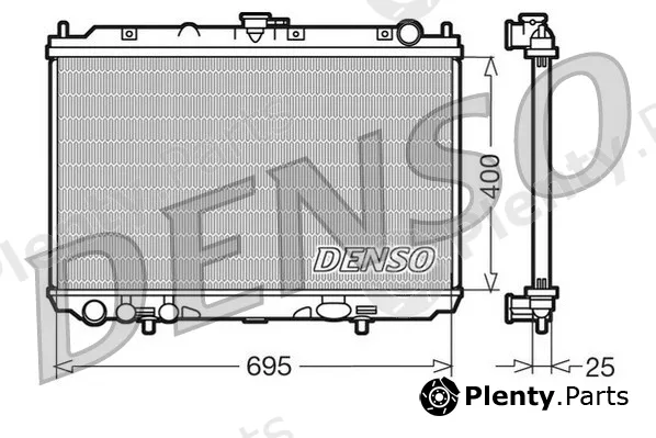 Denso DRM46016 — Radiator, engine cooling