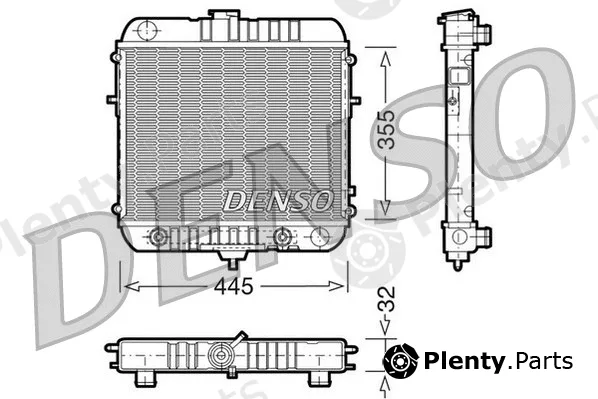 Denso DRM20073 — Radiator, engine cooling