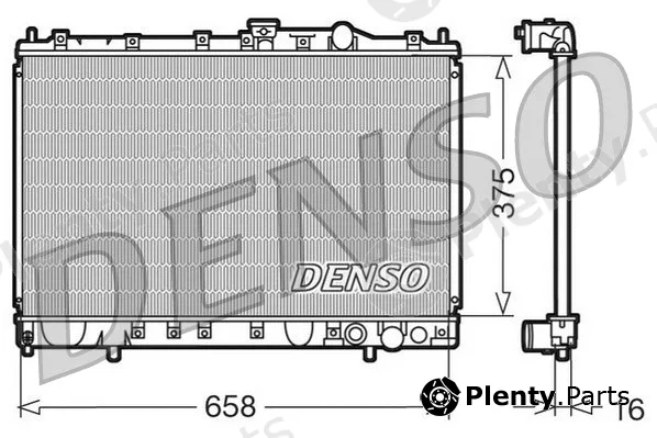Denso DRM45002 — Radiator, engine cooling