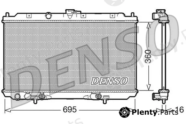 Denso DRM46024 — Radiator, engine cooling