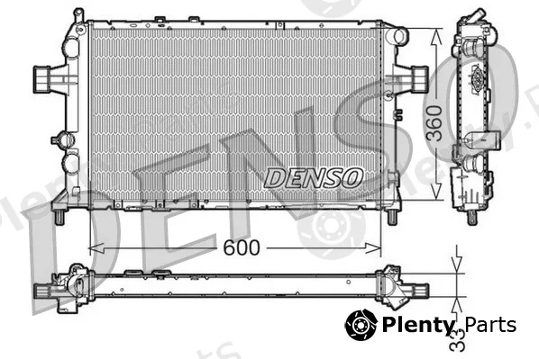 Denso DRM20018 — Radiator, engine cooling