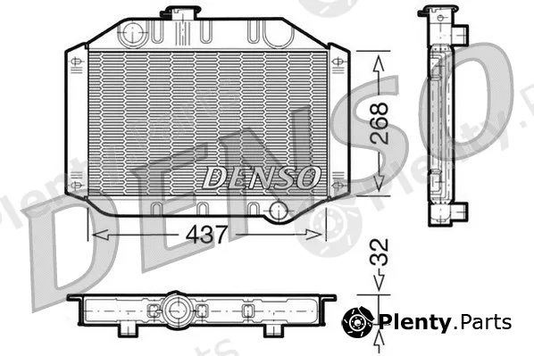 Denso DRM10010 — Radiator, engine cooling