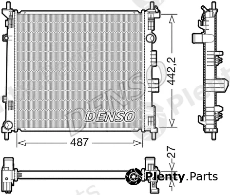Denso DRM46070 — Radiator, engine cooling
