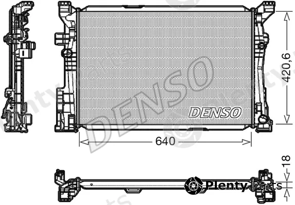 Denso DRM17096 — Radiator, engine cooling