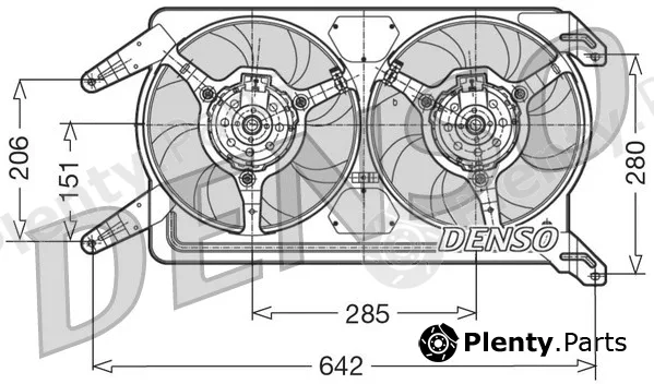 Denso DER01012 — Fan, engine cooling