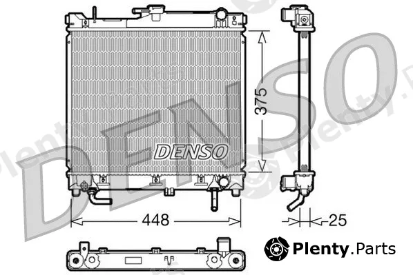 Denso DRM47003 — Radiator, engine cooling