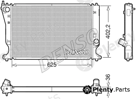 Denso DRM50132 — Radiator, engine cooling