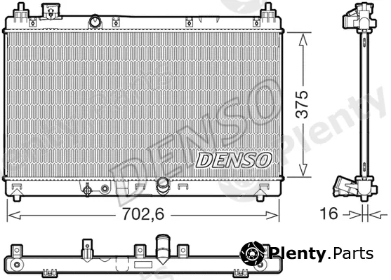 Denso DRM40057 — Radiator, engine cooling