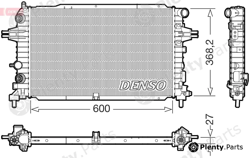 Denso DRM20129 — Radiator, engine cooling