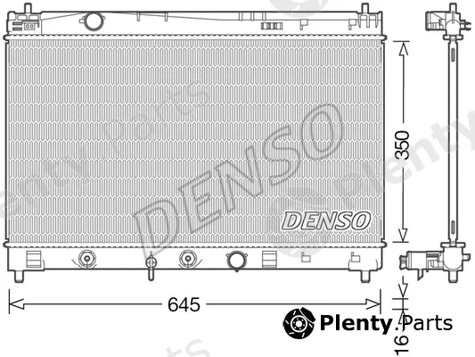 Denso DRM50100 — Radiator, engine cooling