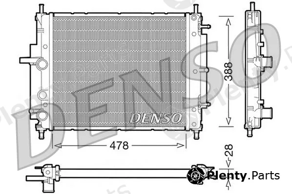 Denso DRM09032 — Radiator, engine cooling