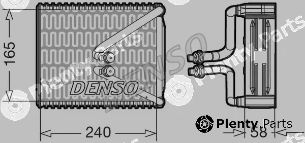 Denso DEV09080 — Evaporator, air conditioning