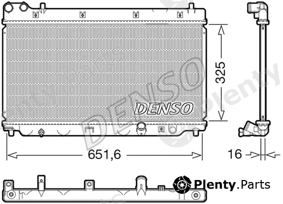 Denso DRM40055 — Radiator, engine cooling