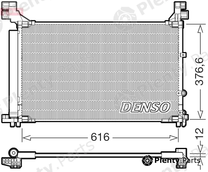 Denso DCN50133 — Condenser, air conditioning