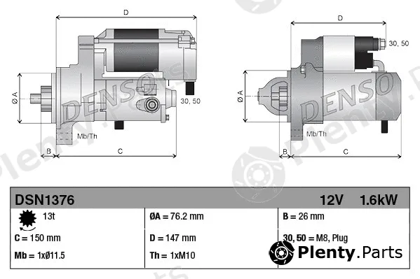 Denso DSN1376 — Starter