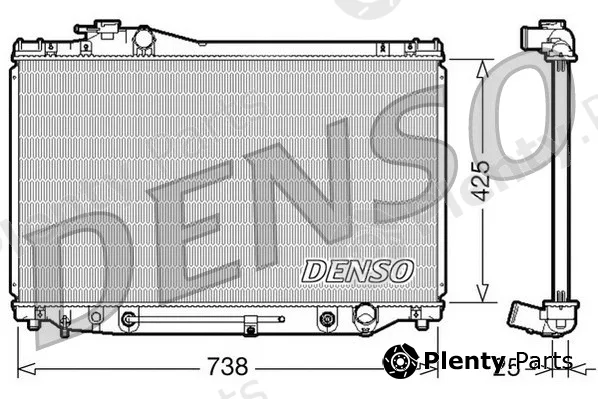 Denso DRM51007 — Radiator, engine cooling