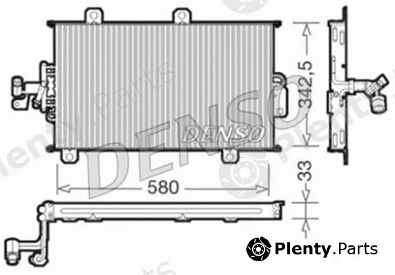 Denso DCN09140 — Condenser, air conditioning