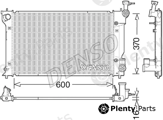 Denso DRM50093 — Radiator, engine cooling